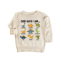 God Says I Am Handsome Baby Sweatshirt, Inspirational Kids Outfit