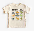 God Says I Am Handsome Baby Shirt, Inspirational Kids Outfit