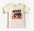 Heart Crusher Monster Truck Baby Shirt, Kids Valentine Outfit