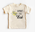 Custom My First Eid Baby Shirt, Muslim Eid Mubarak Outfit for 1st Eid
