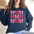 Retro Valentine's Day Sweatshirt, Heart Coquette Sweatshirt