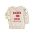 Cooler Than Cupid Baby Sweatshirt, Cute Valentine Day Kids Outfit