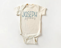 Personalized Baby Bodysuit, Adorable Custom Gift for Boys