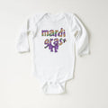 Mardi Gras Coquette Baby Bodysuit, Mardi Gras Baby Clothing