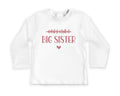 Big Sister Baby Shirt, Pregnancy Announcement Crew Neck for Girls