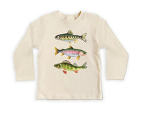 Trout Fishing Baby Bodysuit, Outdoor Kids Outfit