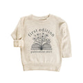 First Edition Baby Sweatshirt, Littlest Book Club Member Outfit