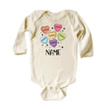 Custom Candy Hearts Baby Bodysuit, Personalized Valentine’s Day Outfit