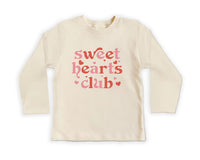 Sweethearts Club Baby Bodysuit, Cute Pink Valentine Outfit for Girls