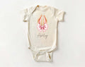 Personalized Easter Bunny Baby Bodysuit, Adorable Kids Easter Gift
