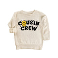 Cousin Crew Smiley Face Baby Sweatshirt, Cute Matching Cousins Family Reunion Gift