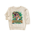 Personalized Dinosaur Baby Sweatshirt, Custom Name T-Rex Kids Outfit