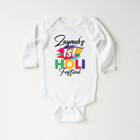 My 1st Holi Baby Bodysuit, Holi Hai Festival Outfit