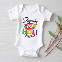 My 1st Holi Baby Bodysuit, Holi Hai Festival Outfit