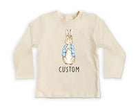 Personalized Name Bunny Baby Sweatshirt, Adorable Rabbit Gift for Newborn