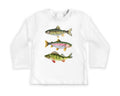 Trout Fishing Baby Shirt, Outdoor Kids Outfit