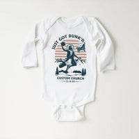 Just Got Dunked Funny Baptism Baby Bodysuit, Baby Shirt, Toddler Sweatshirt - Custom Christening Outfit