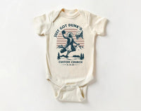 Just Got Dunked Funny Baptism Baby Bodysuit, Baby Shirt, Toddler Sweatshirt - Custom Christening Outfit
