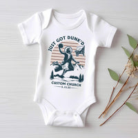 Just Got Dunked Funny Baptism Baby Bodysuit, Baby Shirt, Toddler Sweatshirt - Custom Christening Outfit