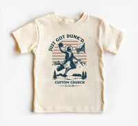 Just Got Dunked Funny Baptism Baby Bodysuit, Baby Shirt, Toddler Sweatshirt - Custom Christening Outfit