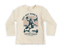 Just Got Dunked Funny Baptism Baby Bodysuit, Baby Shirt, Toddler Sweatshirt - Custom Christening Outfit
