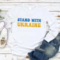 Stand With Ukraine Long Sleeve Shirt, Ukraine Support Outfit