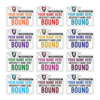 Personalized College Graduation Yard Sign 2025, College Logo Sign, Custom Graduate School College University Yard Sign with Metal H-Stake