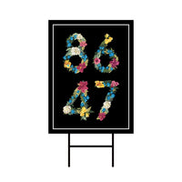 86 47 Not My President Yard Sign - Resist Hate Lawn Sign, Anti-Trump Sign, Resist Racism, Resist Fascism Yard Sign with Metal H-Stake