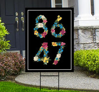 86 47 Not My President Yard Sign - Resist Hate Lawn Sign, Anti-Trump Sign, Resist Racism, Resist Fascism Yard Sign with Metal H-Stake