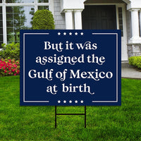 Gulf of Mexico Yard Sign - Resist Hate Lawn Sign, Anti-Trump Sign, Resist Racism, Resist Fascism Yard Sign with Metal H-Stake