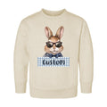 Personalized Name Bunny Baby Sweatshirt, Cute Easter Bunny Gift for Kids