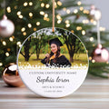 Personalized Graduation Ornament, Graduate Ceramic Keepsake, Class of 2025 Gift, Congrats Ornament, Graduation Cap Decor, Senior Gift Idea