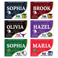 Personalized College Bound Yard Sign, College Logo Sign, Class of 2025 Custom Graduate College University Bound Yard Sign with Metal H-Stake