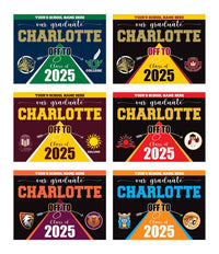 Personalized College Bound Yard Sign, College Logo Sign, Class of 2025 Custom Graduate College University Bound Yard Sign with Metal H-Stake