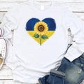 Sunflower Ukraine Long Sleeve Shirt, Ukraine Support Outfit