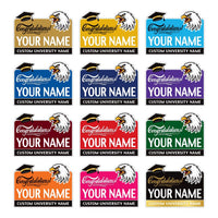 Personalized College Graduation Yard Sign 2025, College Logo Sign, Custom Graduate School College University Yard Sign with Metal H-Stake