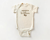 Embroidered Custom Baby Name Bodysuit, Baby Shirt, Toddler Sweatshirt - Personalized Newborn Gift, Custom Pregnancy Announcement Outfit