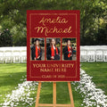 Personalized Graduation Welcome Sign, Custom Class of 2025 Party Sign with Photo, Graduation 2025 Decor, Congrats Grad Sign, Senior 25 Party