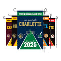 Personalized College Bound Garden Flag, Double Sided Future Graduate Custom Decor, University Bound Yard Sign, Class of 2025 Graduation Flag