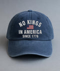 No Kings In America Embroidered Hat, Hat Gift For Anti MAGA, Anti-Trump Hat