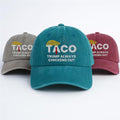 Taco Trump Always Chickens Out Embroidered Hat, Gift For Anti MAGA, Anti-Trump Hat
