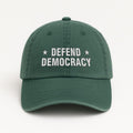 Defend Democracy Embroidered Hat, Anti Trump Cap, Protest Against Dictatorship