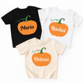 Custom Fall Baby Shirt, Personalized Pumpkin Baby Bodysuit, Halloween Toddler Sweatshirt - Cute Name Outfit for Kids, Autumn Baby Gift
