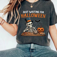 Just Waiting for Halloween Short Sleeve T-Shirt