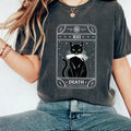 Tarot Black Cat Short Sleeve T-Shirt
