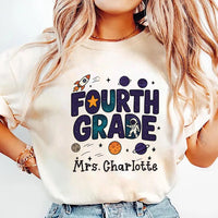 Outer Space Teacher Short Sleeve T-Shirt