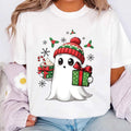 Ghost Santa Christmas Short Sleeve T-Shirt
