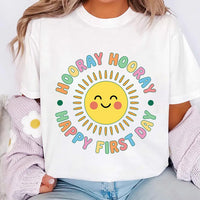 Happy First Day of School Short Sleeve T-Shirt