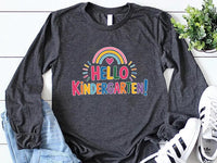 Hello Kindergarten Long Sleeve Shirt