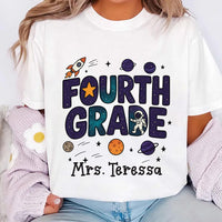Outer Space Teacher Short Sleeve T-Shirt